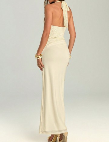 Rochie lunga SHEIN, crem