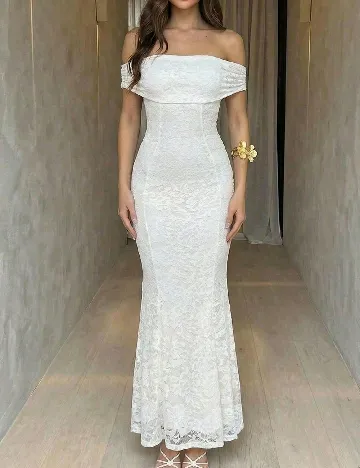 Rochie lunga SHEIN, alb