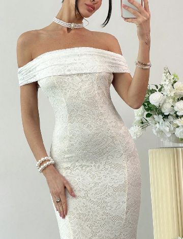 Rochie lunga SHEIN, alb