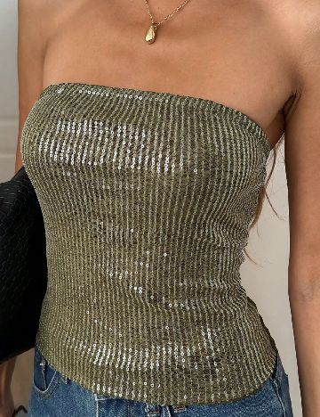 Top SHEIN, verde
