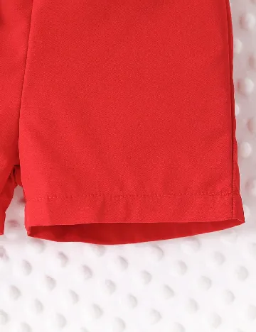 Compleu Shein Kids, rosu/negru