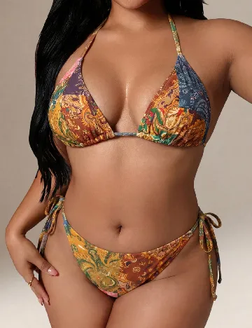 Costum de baie SHEIN CURVE, mix culori