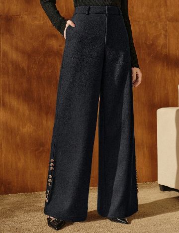Pantaloni Anewsta, gri inchis