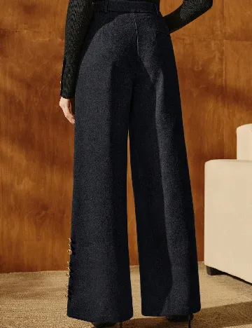 Pantaloni Anewsta, gri inchis