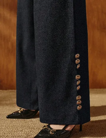 Pantaloni Anewsta, gri inchis