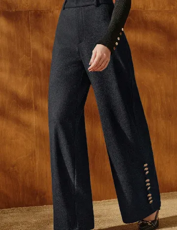 Pantaloni Anewsta, gri inchis