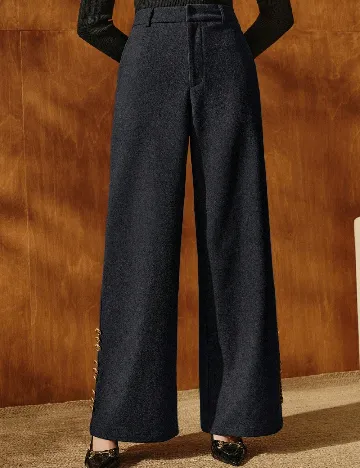 Pantaloni Anewsta, gri inchis