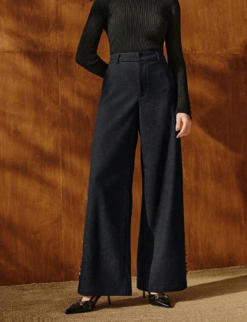 Pantaloni Anewsta, gri inchis