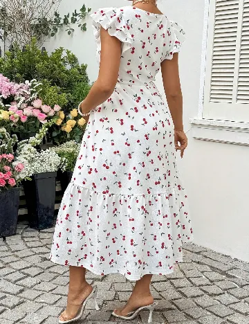 Rochie lunga SHEIN Maternity, alb