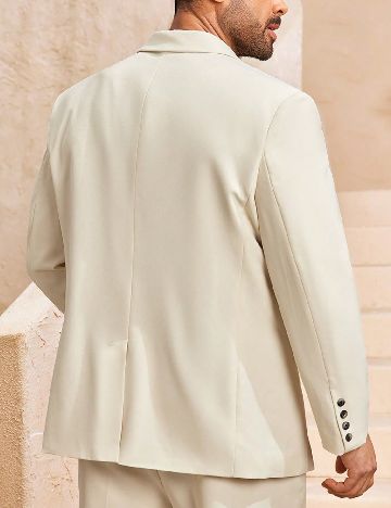 Sacou SHEIN Plus Size Men, crem