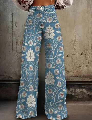 Pantaloni SHEIN, albastru