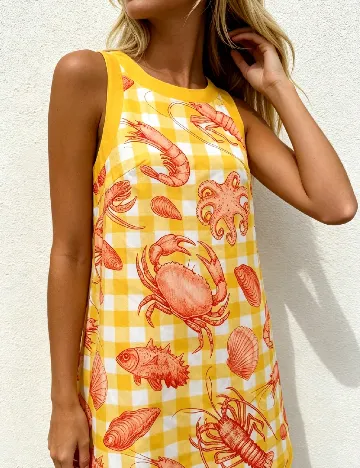 Rochie scurta SHEIN, galben