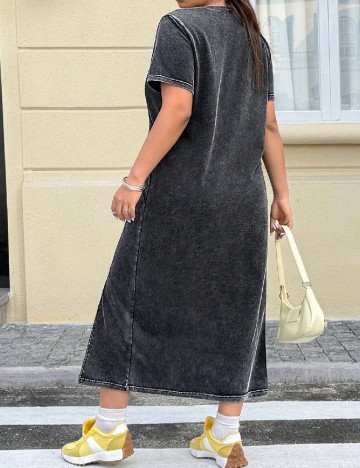 Rochie lunga SHEIN CURVE, gri