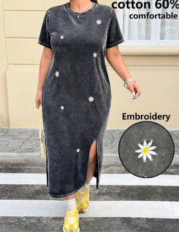 Rochie lunga SHEIN CURVE, gri