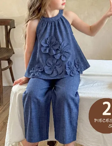 Compleu Shein Kids, albastru