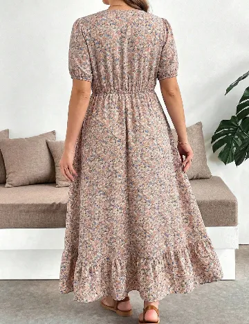 Rochie lunga SHEIN CURVE, floral print