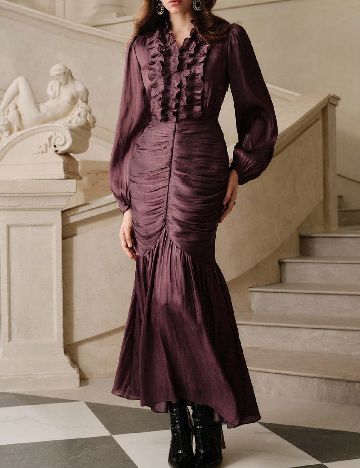 Rochie lunga Savoree, pruna