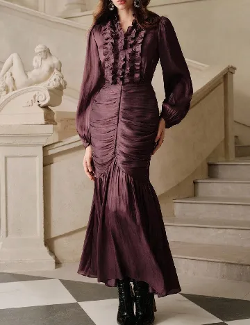 Rochie lunga Savoree, pruna