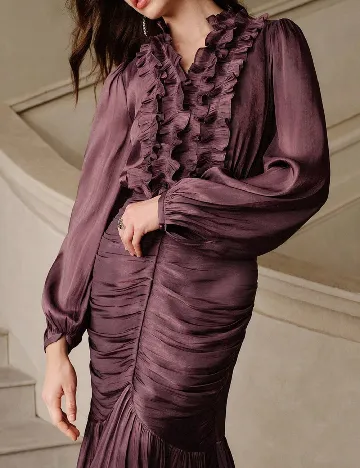 Rochie lunga Savoree, pruna
