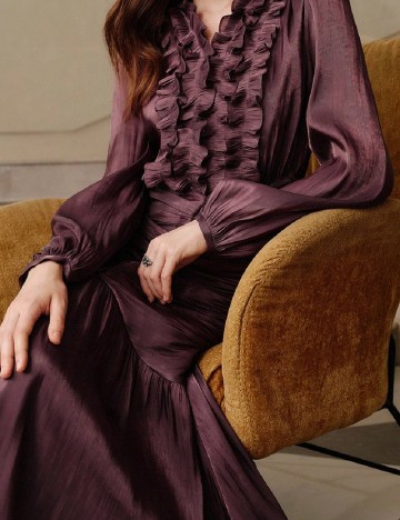 Rochie lunga Savoree, pruna