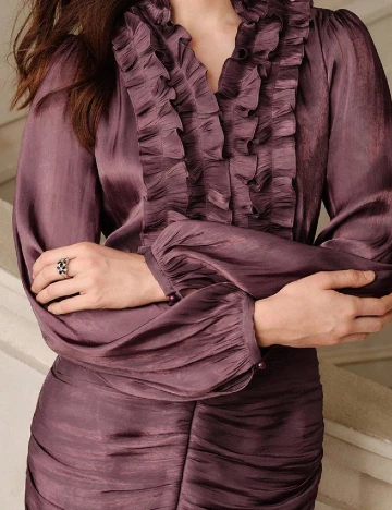 Rochie lunga Savoree, pruna