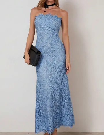 Rochie lunga Cosmina, albastru