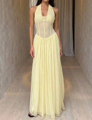Rochie lunga SHEIN, galben