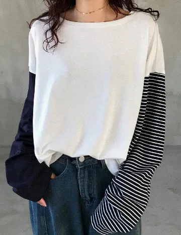 Bluza Friful, alb