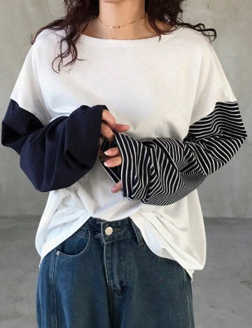 Bluza Friful, alb