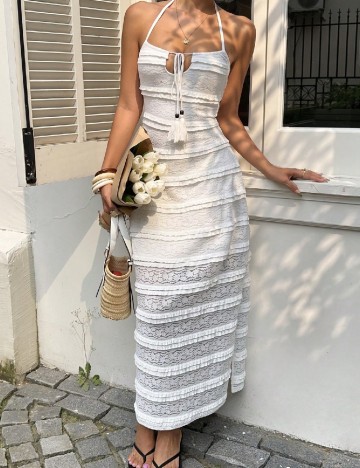 Rochie lunga SHEIN, alb