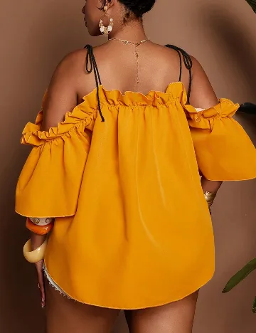 Bluza SHEIN CURVE, portocaliu