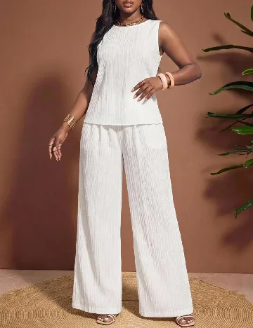 Compleu SHEIN CURVE, alb