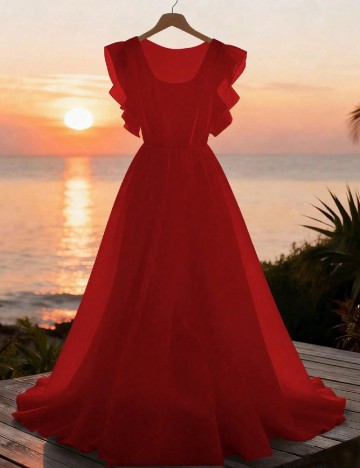 Rochie lunga SHEIN, rosu