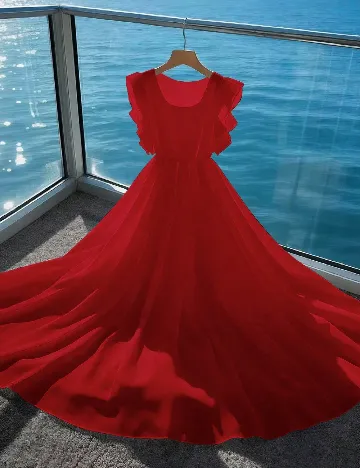 Rochie lunga SHEIN, rosu