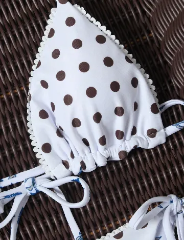 Costum de baie SHEIN, alb