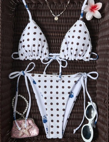 Costum de baie SHEIN, alb