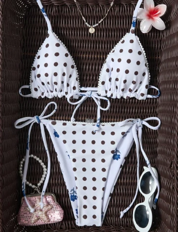 Costum de baie SHEIN, alb