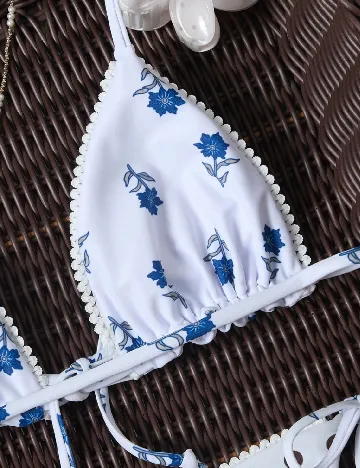 Costum de baie SHEIN, alb
