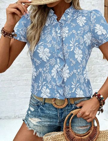 Bluza Emery Rose, albastru