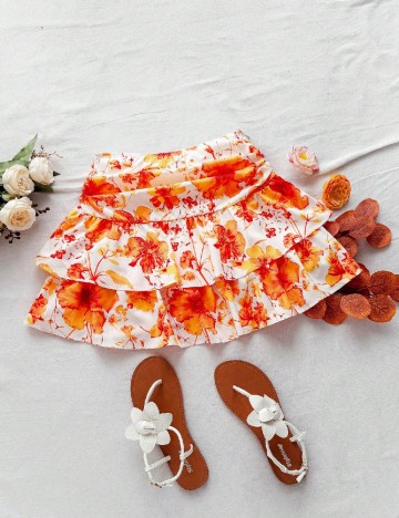 Fusta SHEIN, floral print