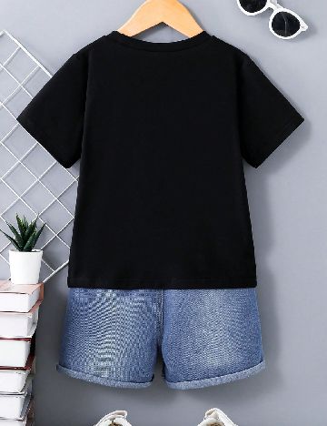Tricou Shein Kids, negru