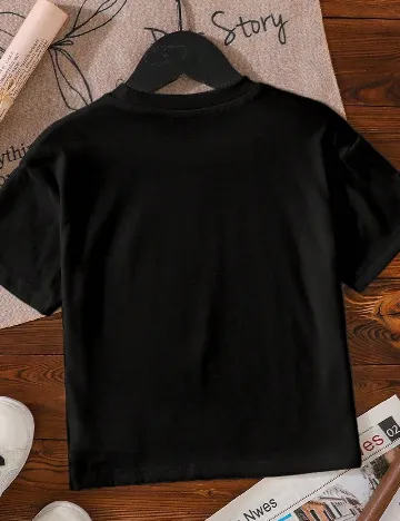 Tricou Shein Kids, negru