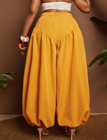 Pantaloni SHEIN CURVE, galben