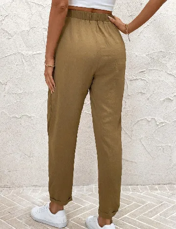 Pantaloni SHEIN, maro
