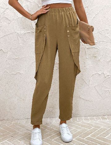 Pantaloni SHEIN, maro