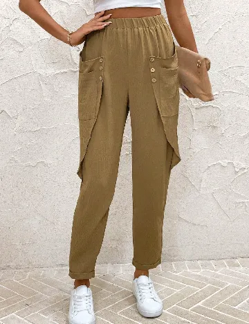 Pantaloni SHEIN, maro