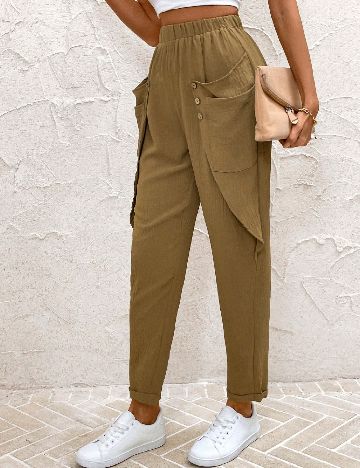 Pantaloni SHEIN, maro