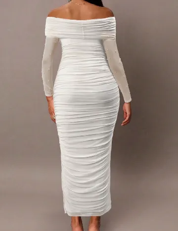 Rochie lunga SHEIN Maternity, alb