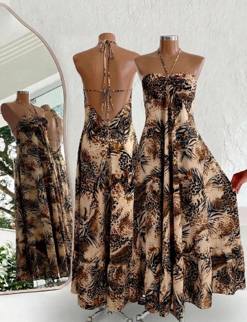 Rochie lunga SHEIN, animal print