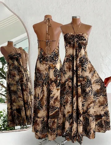 Rochie lunga SHEIN, animal print